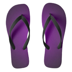 Cool Purple-Black Grainy Vignette Flip Flops