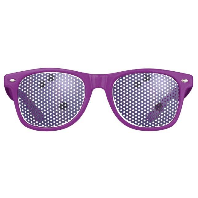 Cool Purple Bowling Ball Party Shades (Front)