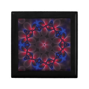 Cool Purple Digital Fractal Art Gift Box