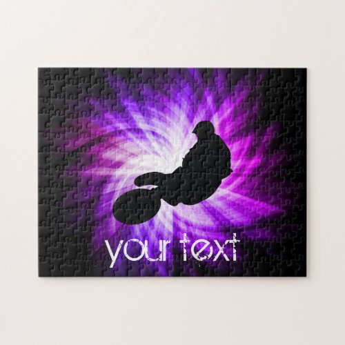 Cool Purple Dirt Bike Jigsaw Puzzle