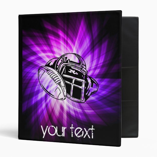 Cool Purple Football Binder (Front/Inside)