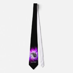 Cool Purple Football Neck Tie