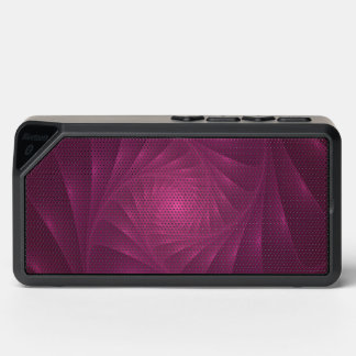 Cool Purple Fractile Spiral Leaves Speakers