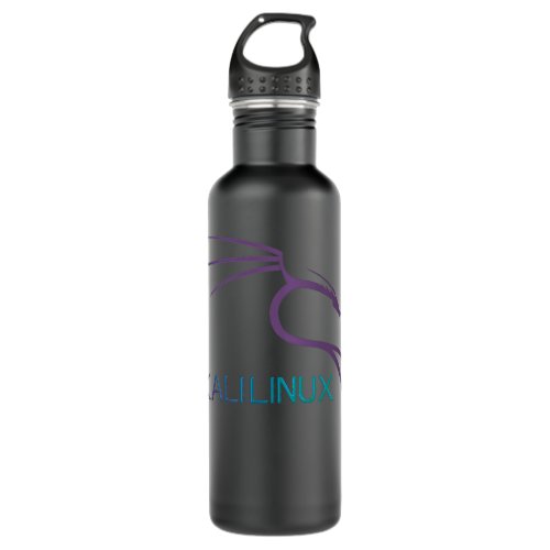 Cool Purple Kali Linux logo Premium  Stainless Steel Water Bottle