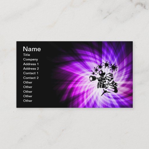 Customizable Cool Purple Paintball Business Card