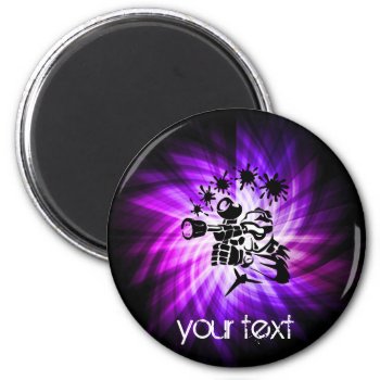 Cool Purple Paintball Magnet by SportsWare at Zazzle