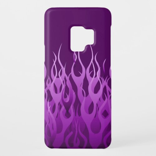 Cool Purple Racing Flames Case_Mate Samsung Galaxy S9 Case