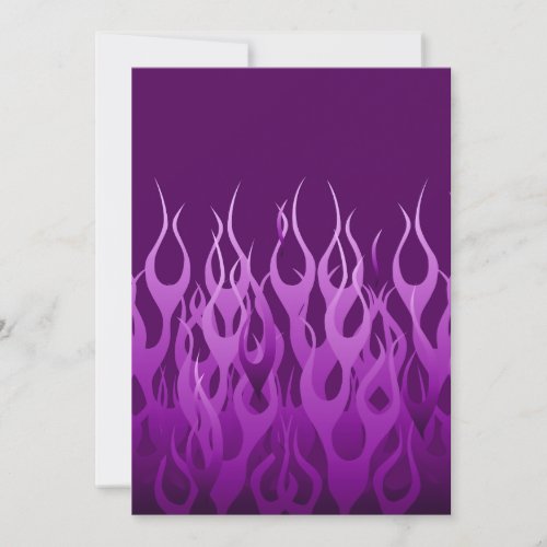 Cool Purple Racing Flames Design