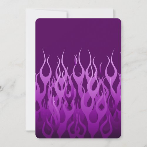 Cool Purple Racing Flames Design