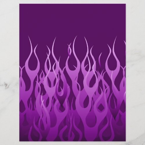 Cool Purple Racing Flames Pin Stripes