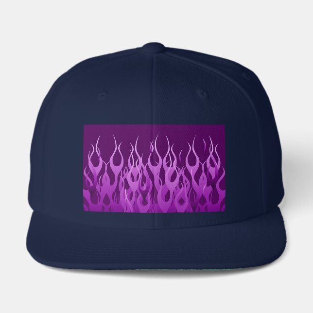 Cool Purple Racing Flames Visor (Front)