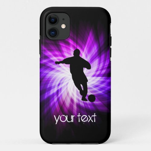 Cool Purple Soccer iPhone 11 Case
