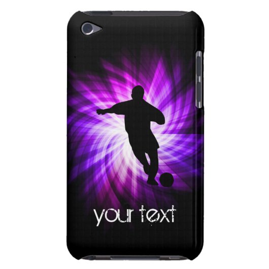 Cool Purple Soccer iPod Touch Case-Mate Case (Back)