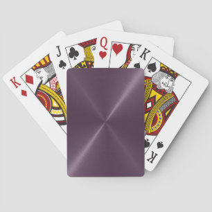Cool Purple Stainless Shiny Metallic Playing Cards