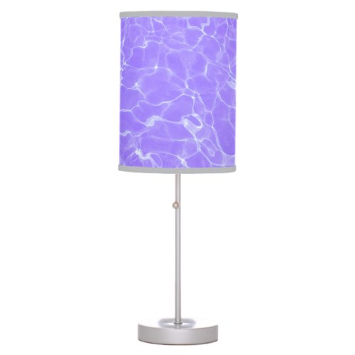 Cool Purple Water Pattern Table Lamp