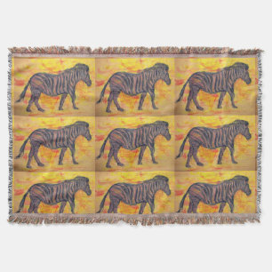 cool purple zebra throw blanket