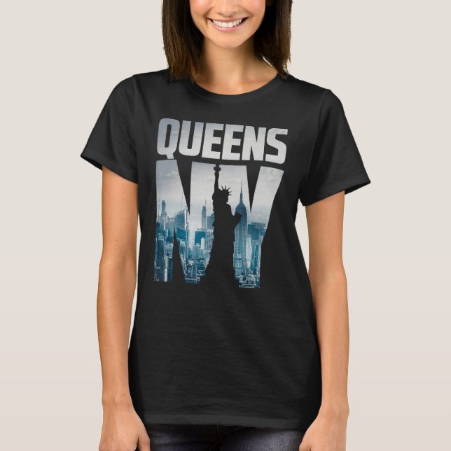 Cool Queens Graphic Tee shirts, Queens New York Ci (Front)