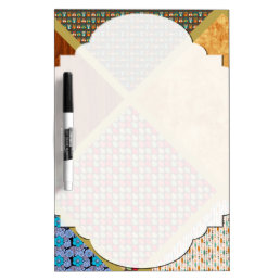 Cool Quilt Inspired Fun Country Pattern Dry-Erase Board
