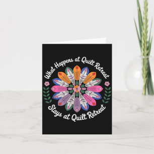Cool Quilting Art For Men Women Sewing Quilt Lover Card