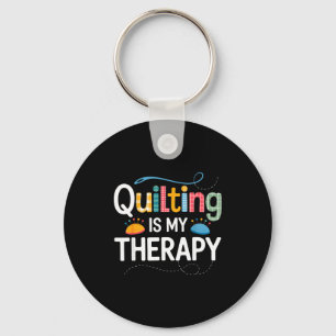 Cool Quilting Art For Men Women Sewing Quilt Lover Keychain