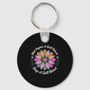 Cool Quilting Art For Men Women Sewing Quilt Lover Keychain