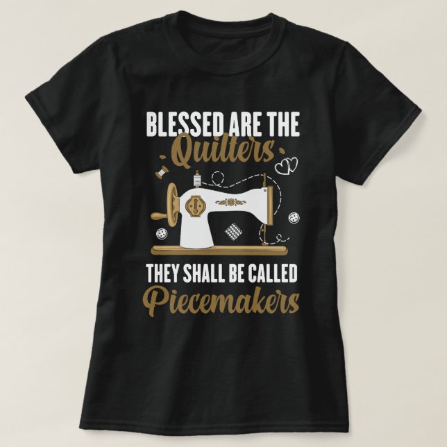 Cool Quilting Design For Women Grandma Quilt Sewin T-Shirt (Design Front)