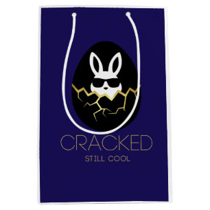 Cool Rabbit Sunglasses Funny Easter Bunny Quote  Medium Gift Bag