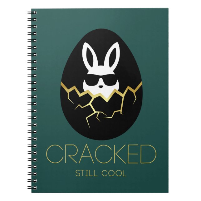 Cool Rabbit Sunglasses Funny Easter Bunny Quote  Notebook (Front)