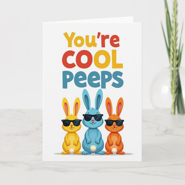 Cool Rabbits Friendship Card (Front)