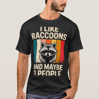 Cool Raccoon Design For Men Women Kids Racoon Racc T-Shirt
