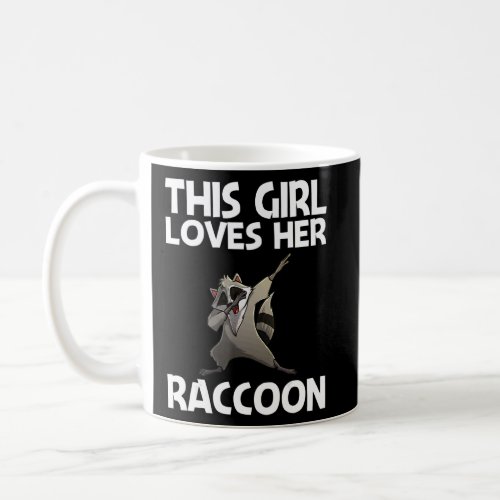Cool Raccoon For Girls Kid Trash Panda Animal Wild Coffee Mug