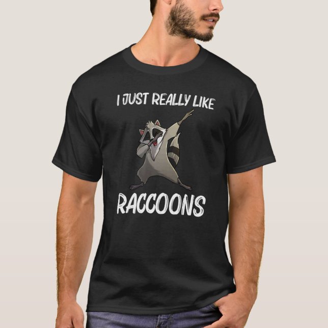 Cool Raccoon For Men Women Trash Panda Animal  Wil T-Shirt (Front)