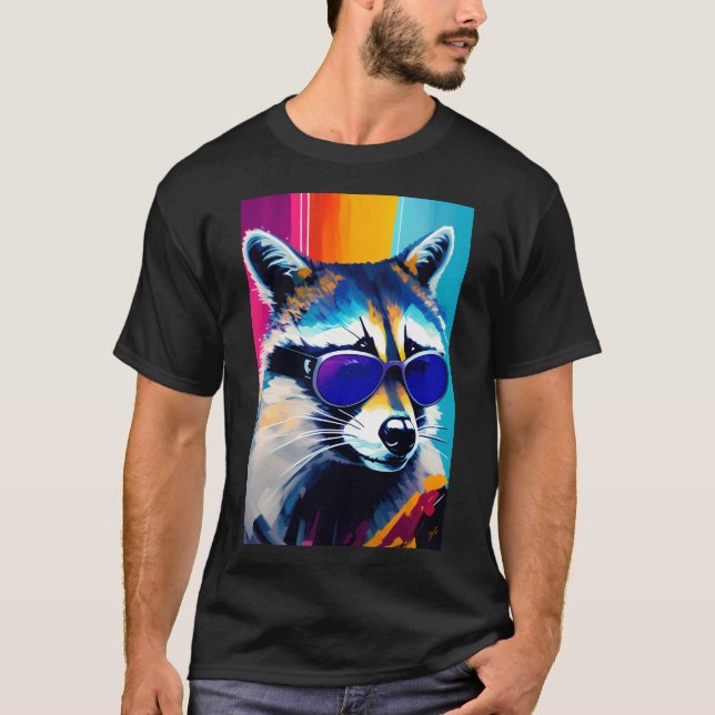 Cool Raccoon T-Shirt (Front)
