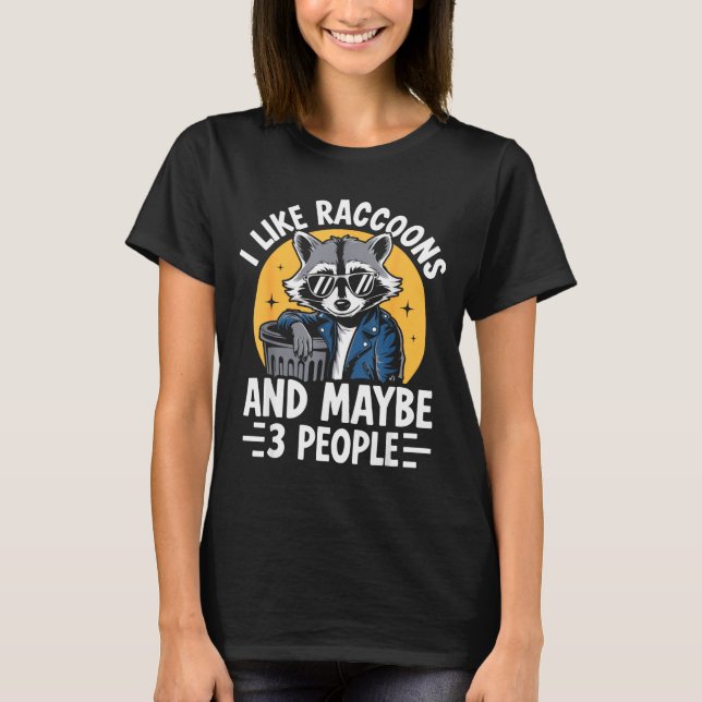 Cool Raccoon Tee For Men Women Kids Racoon Raccoon (Front)