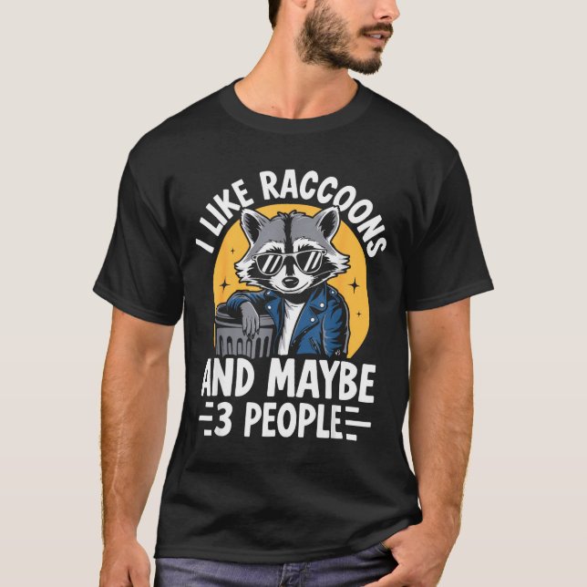 Cool Raccoon Tee For Men Women Kids Racoon Raccoon (Front)