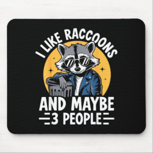 Cool Raccoon Tee For Men Women Kids Racoon Raccoon Mouse Pad