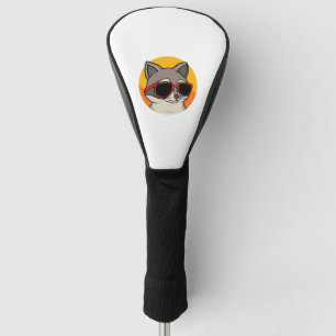 Cool Raccoon with sunglasses Golf Head Cover