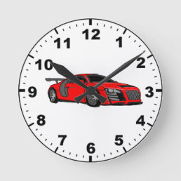 Cool race car design wall clocks