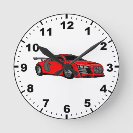 Cool Race Car Design Wall Clocks
