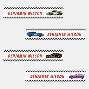 Cool Race Care Custom Name Tag Waterproof Labels