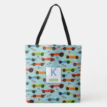 Cool Race Cars Personalized Kids Tote Bag