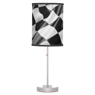 Cool Racing Fan Checkered Flag Table Lamp