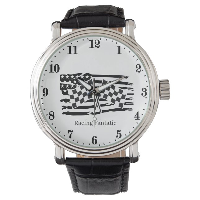 Cool racing fanatic men watch (Front)