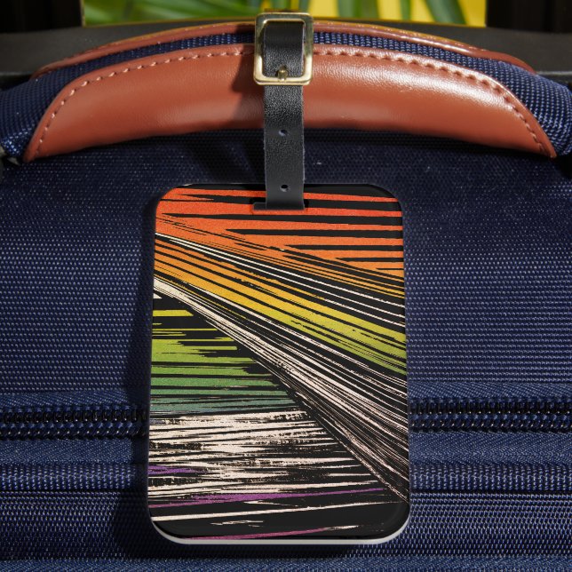 Cool Rainbow Bandana Luggage Tag (Front Insitu 2)