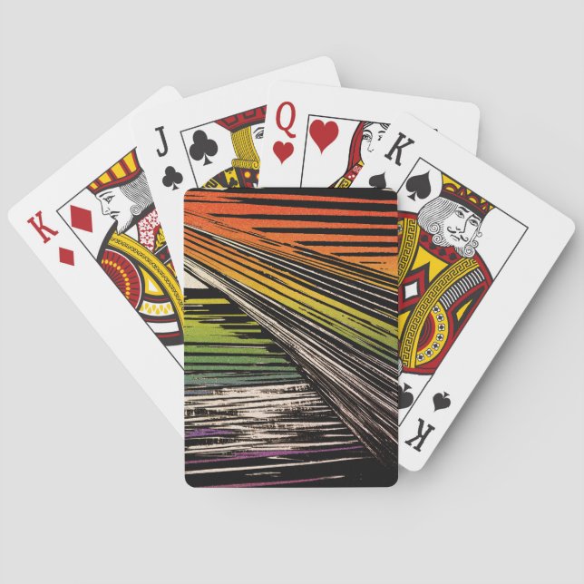 Cool Rainbow Bandana Poker Cards (Back)