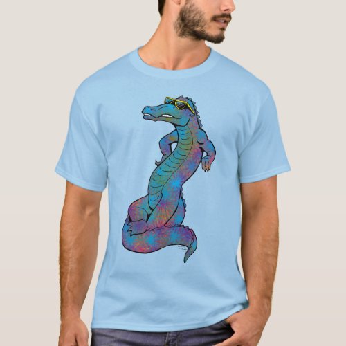 Cool Rainbow Gator T_Shirt