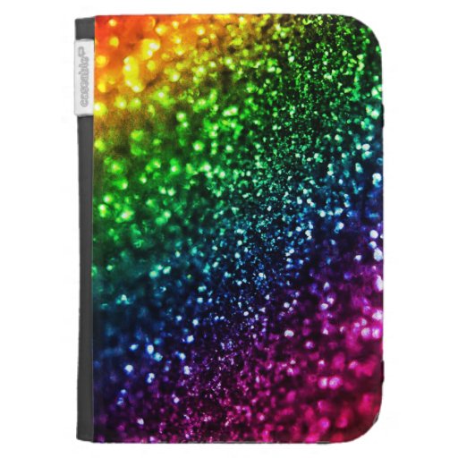 Cool Rainbow Glitter Cases Cases For Kindle | Zazzle