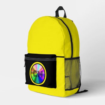 Cool Rainbow Of Colors Custom Printed Backpack by anuradesignstudio at Zazzle