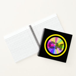 Cool Rainbow of Colors Spiral Custom Notebook