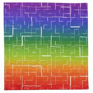 Cool Rainbow Pattern Cloth Napkin